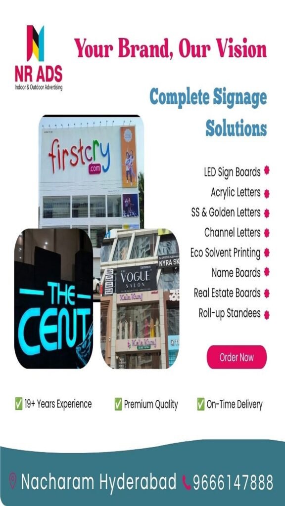 Signage Solutions in Hyderabad: 7 Smart Options for Businesses